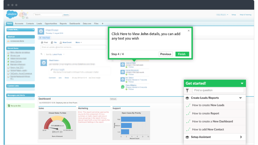 Example of a third-party employee onboarding guide built in Toonimo