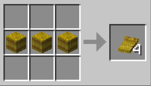 Straw Beds Crafting Recipe Minecraft 26.3