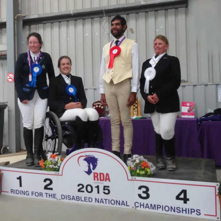 Adult Riding awards - RDA - Equestrian activities for the disabled
