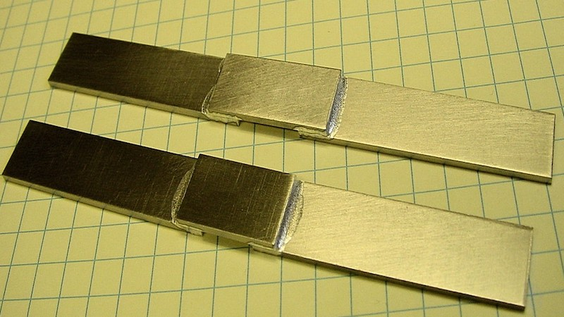 Titanium alloys are joined with aluminum alloys.