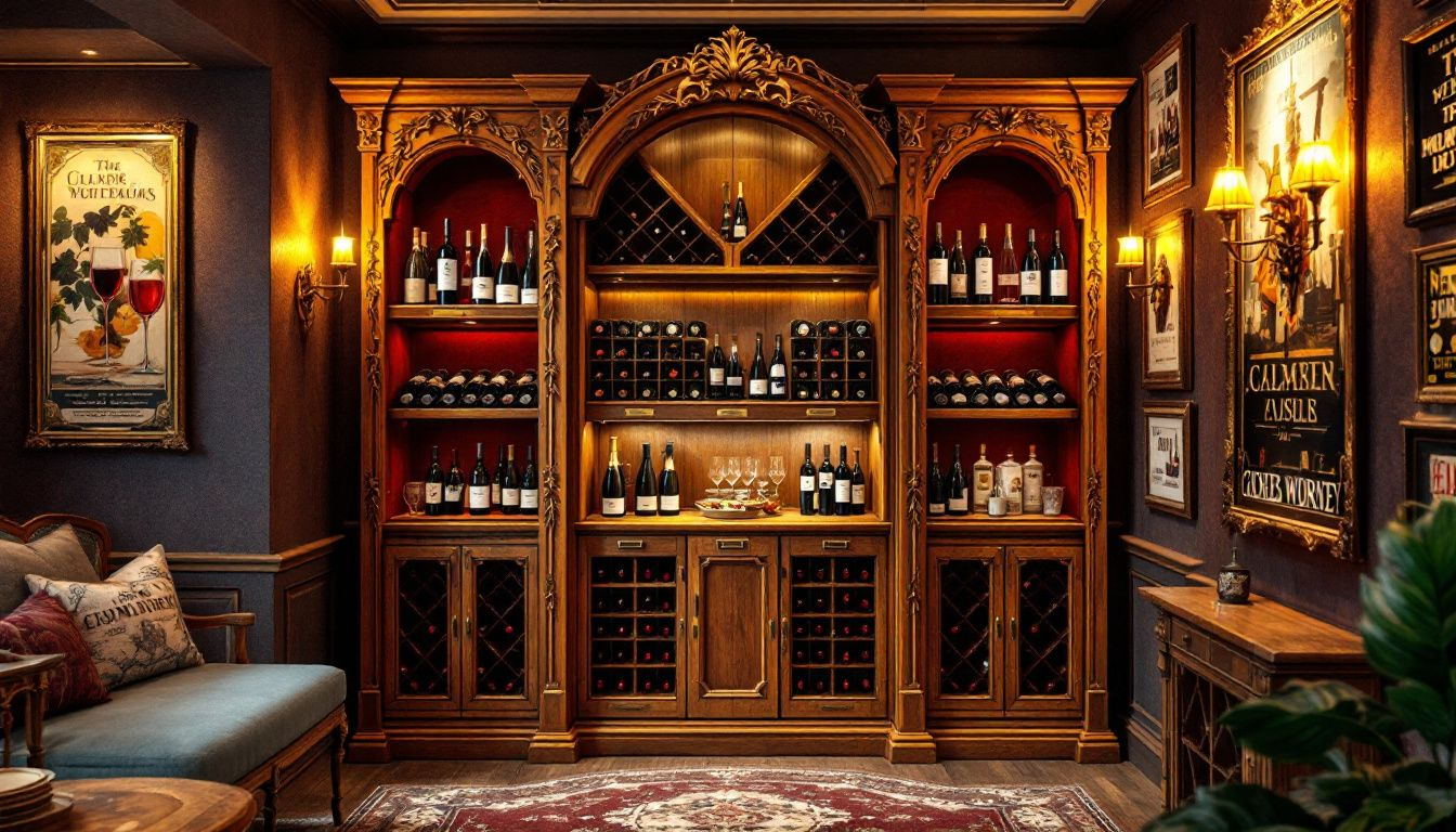 Different types of wine racks suitable for custom wine cellars.