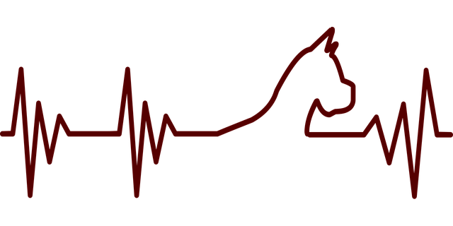 logo, dog, heartbeat