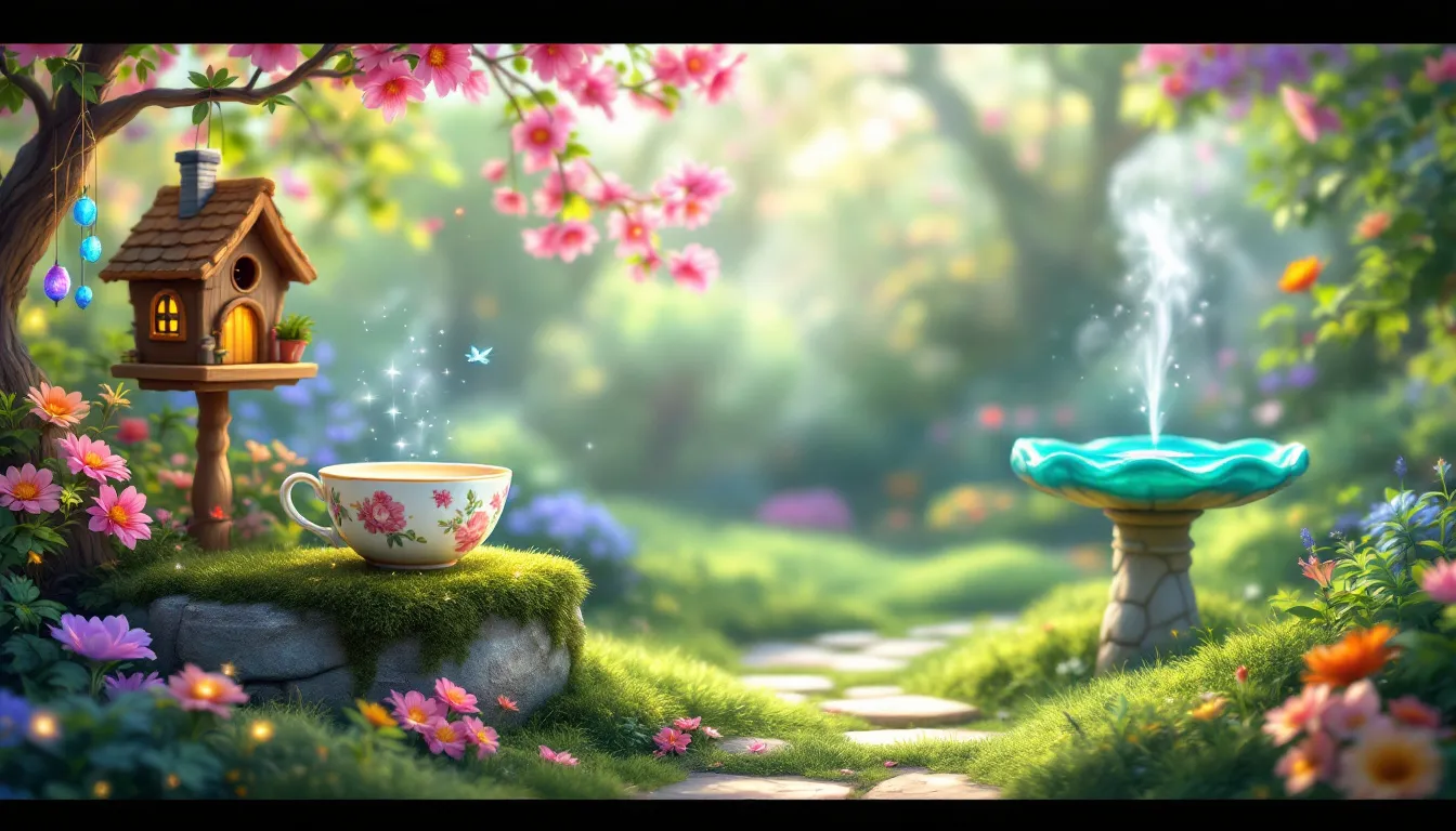 Praktyczne dekoracje ogrodowe, takie jak donice i karmniki dla ptaków.