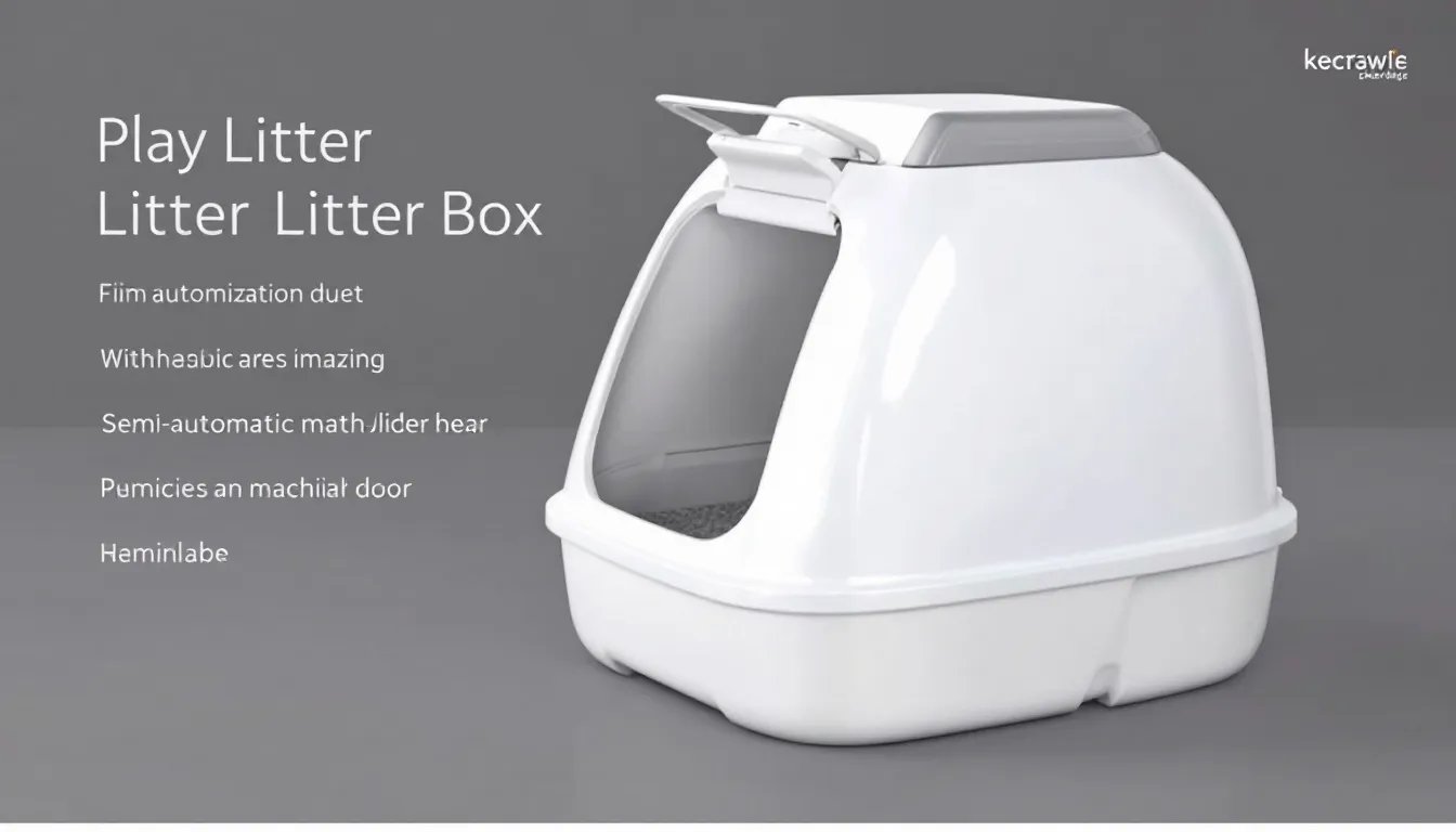 Een Petlux semi automatische kattenbak van wit polystyreen materiaal, uitgerust met een geurfilter om nare geurtjes te minimaliseren. Deze kattenbak biedt een praktische oplossing voor het schoonhouden van de omgeving van uw kat, met een snel schoonmaakproces en de mogelijkheid om verschillende soorten kattenbakvulling te gebruiken.