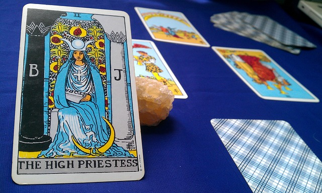 high priestess, tarot card,