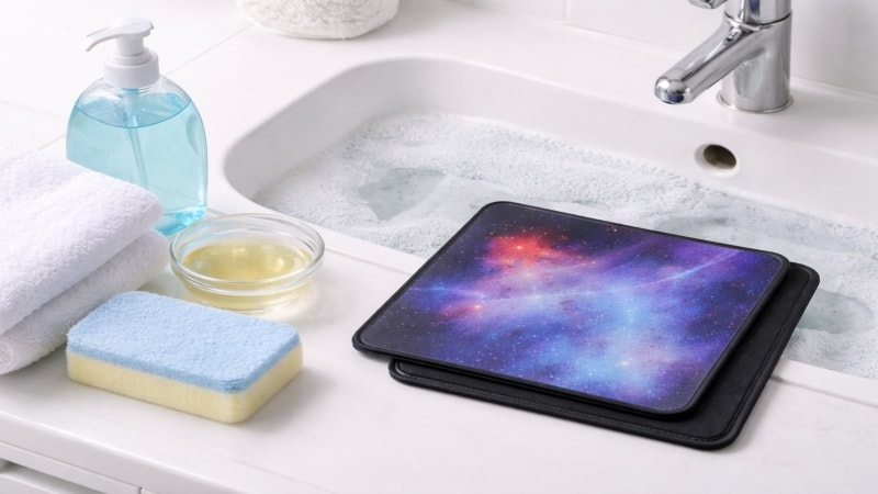 Hand washing mouse pad