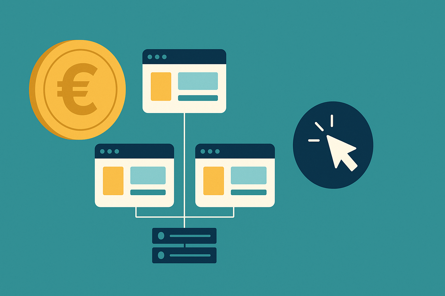 Grafik, die die Vorteile von Shared Hosting zeigt