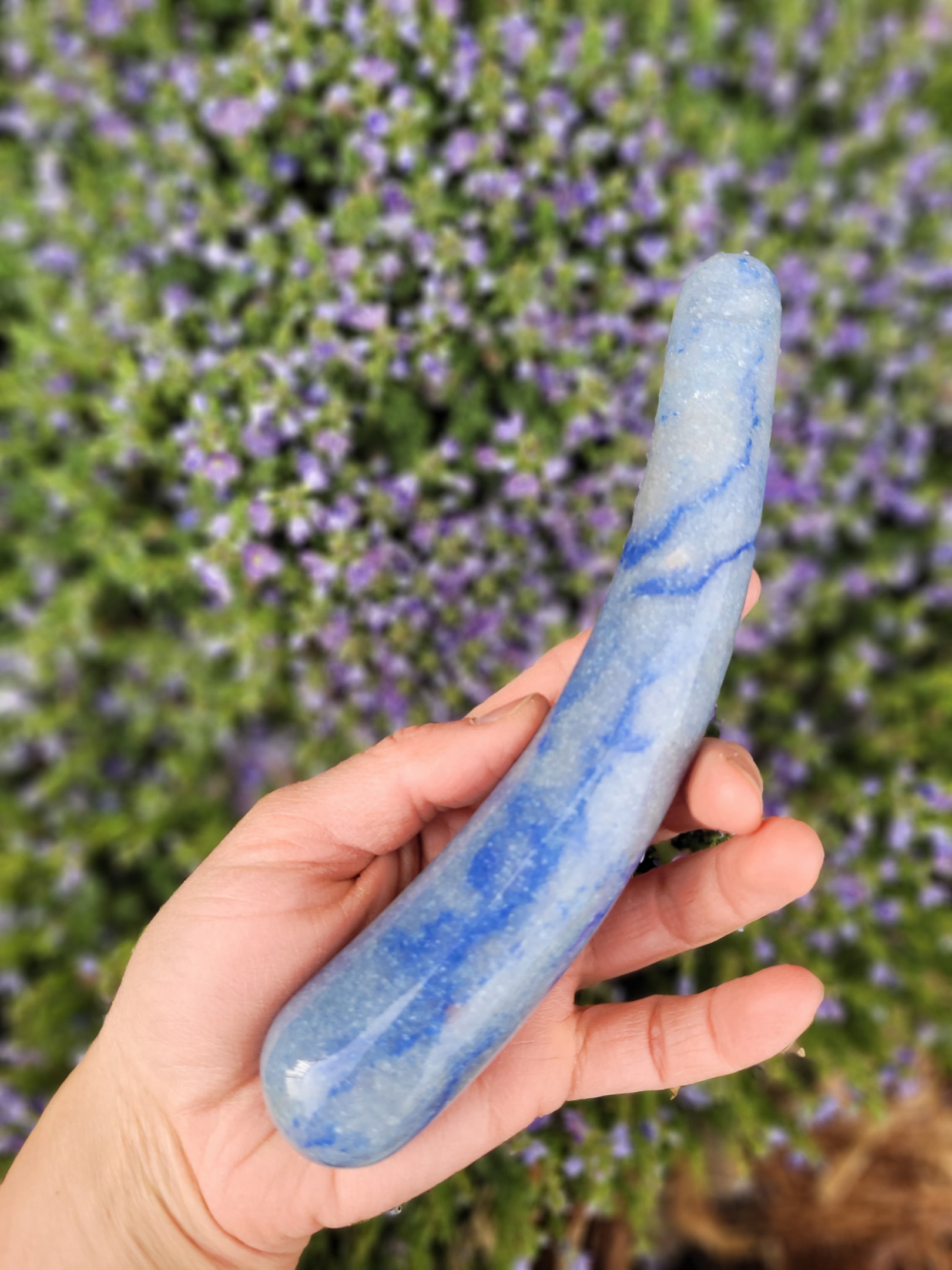 Blue Quartz for the throat chakra
