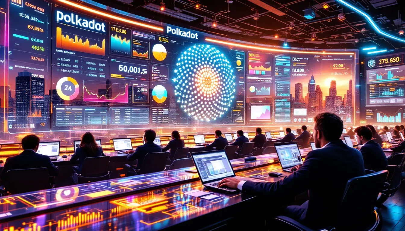 An illustration depicting the future outlook for polkadot futures trading.