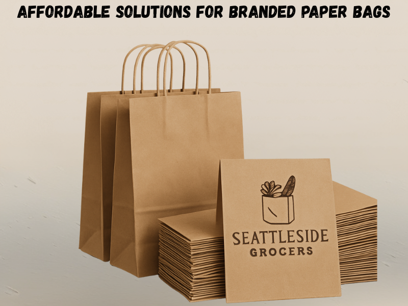 an illustration of a affordable solutions for branded paper bags 