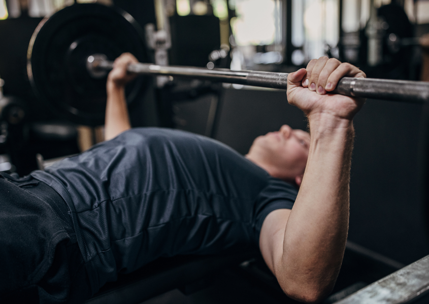 resistance band bench press