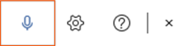 Klik på det lille mikrofon ikon