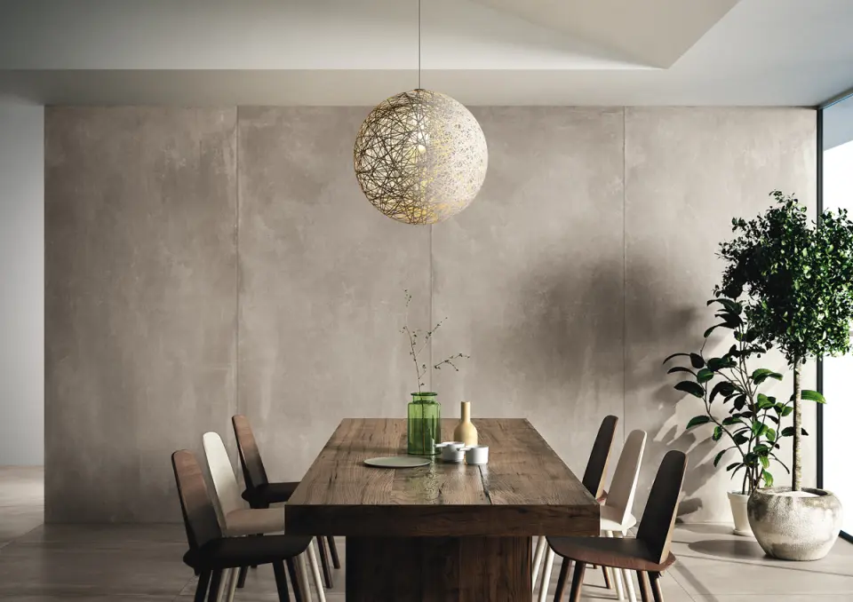 Azuma tiles by Imola, designed to capture the complex material character of concrete.