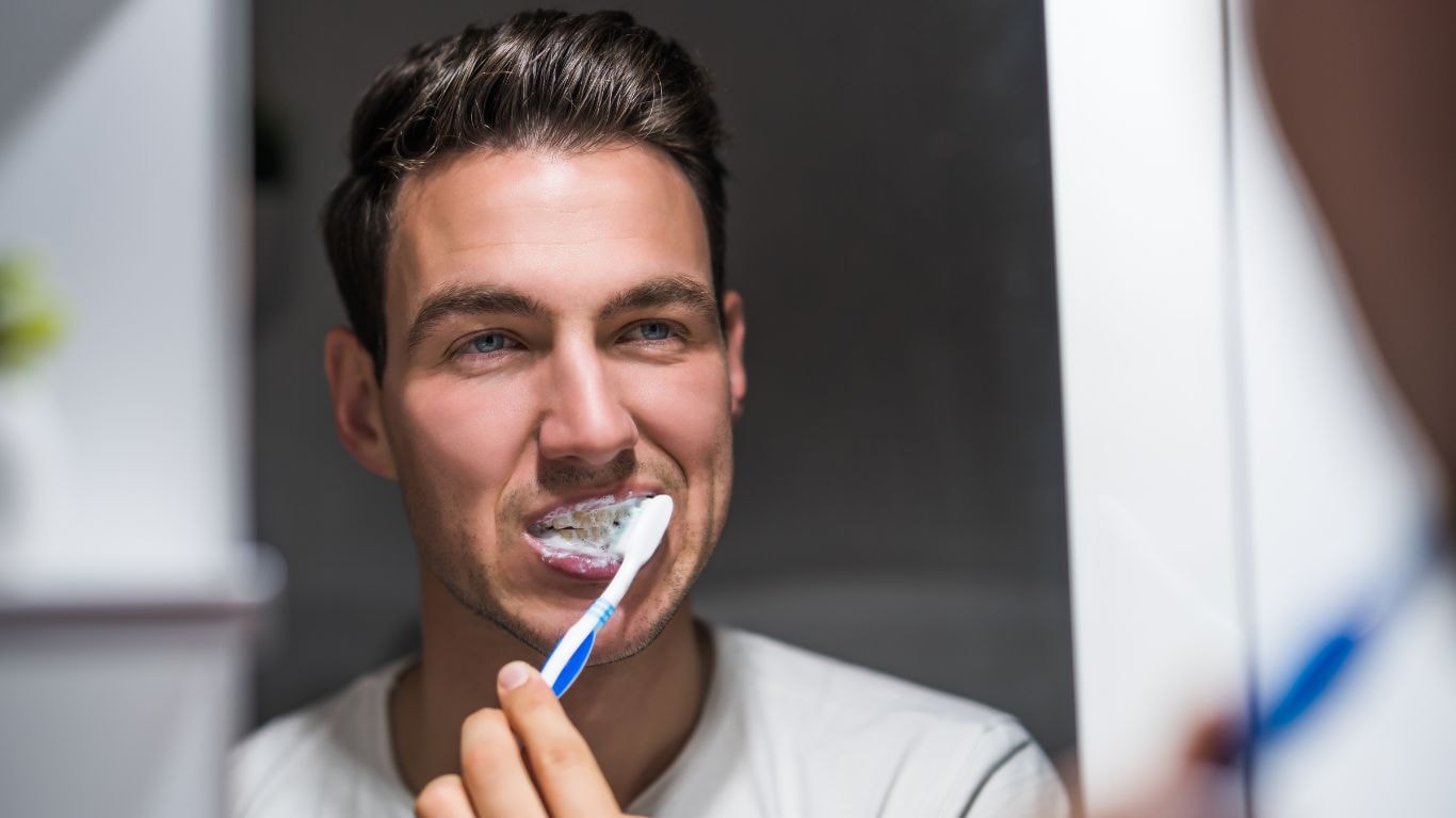 what order to brush floss and mouthwash