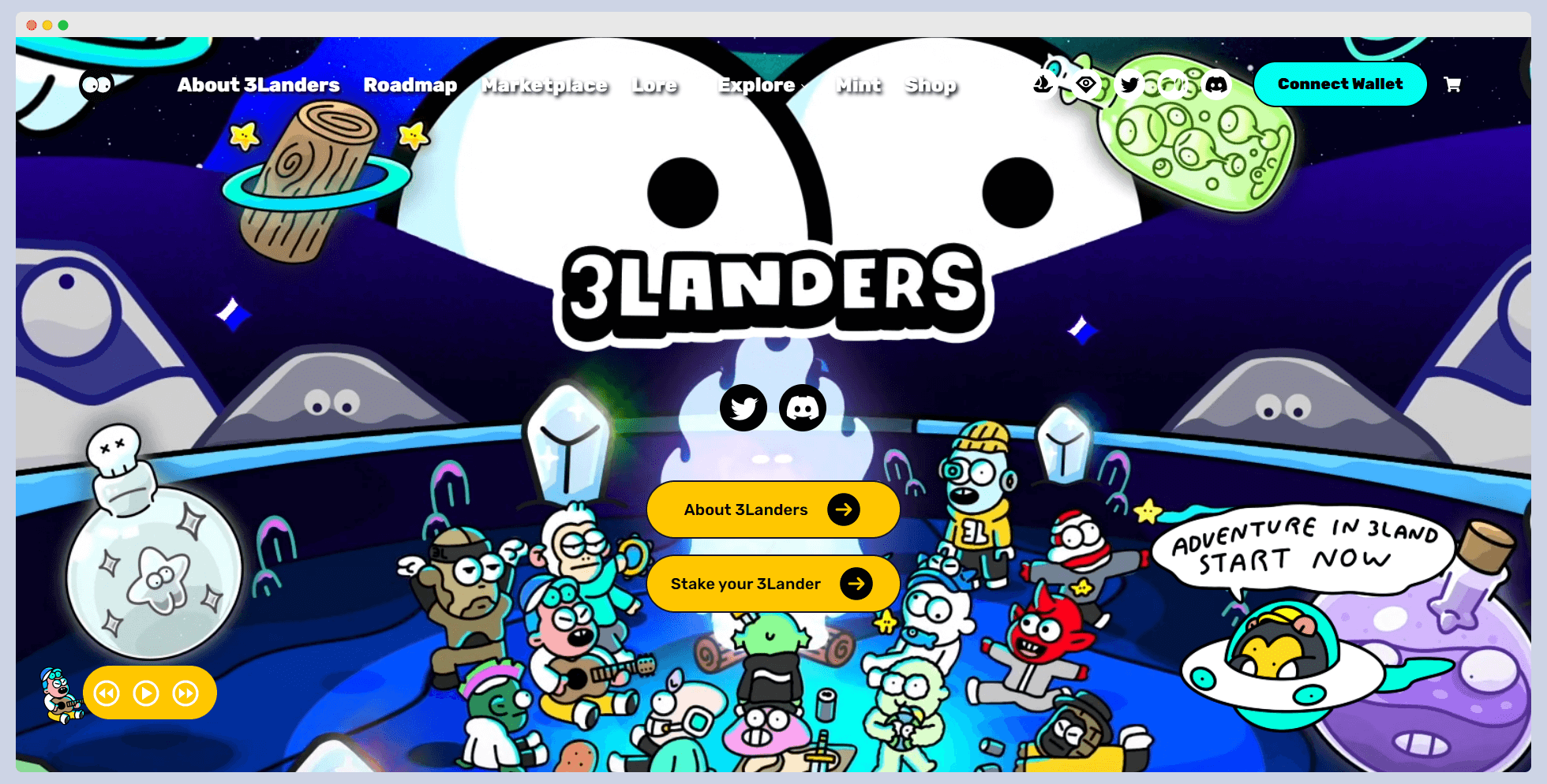 3Landers Website Homepage