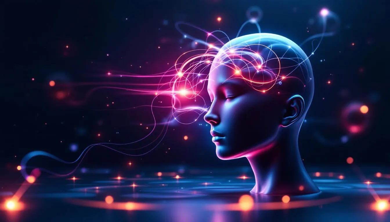 Illustration depicting brain activity while using nootropics.
