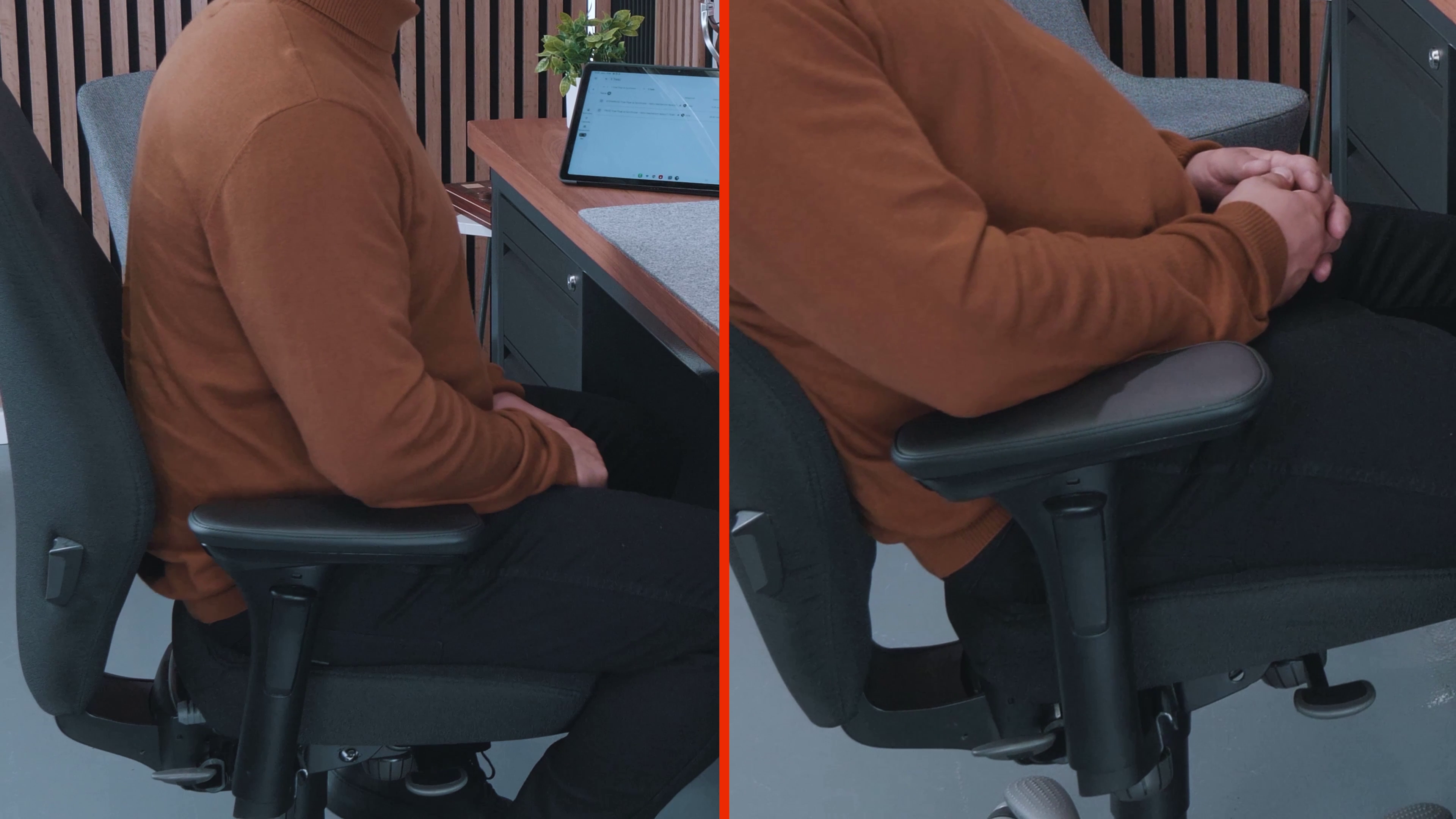 Kinnarps 6000 / 8000 – recenzja jednych z najlepszych foteli biurowych na rynku 3 FreeFloat vs Synchrone. Źródło: Brastech