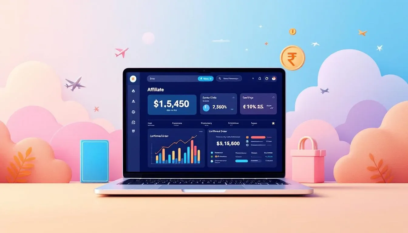 Dummy ticket affiliate program India earn per order illustration