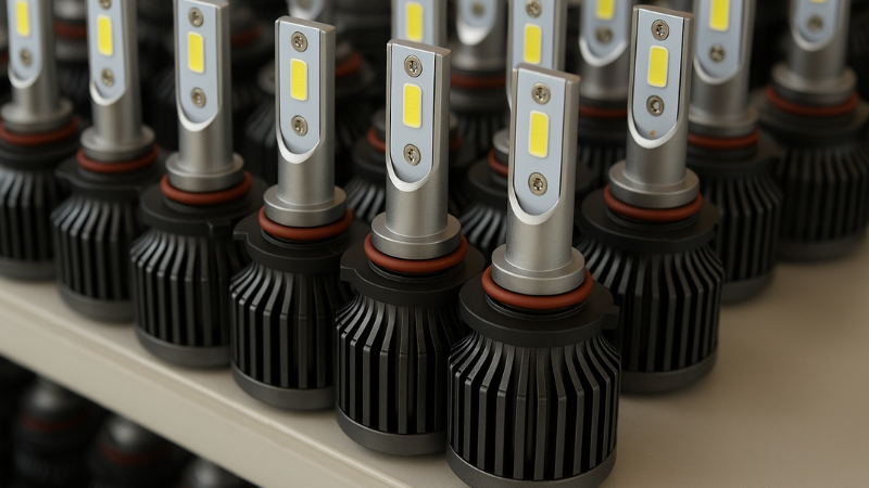 An LED headlight inventory with good luminous flux and better heat dissipation
