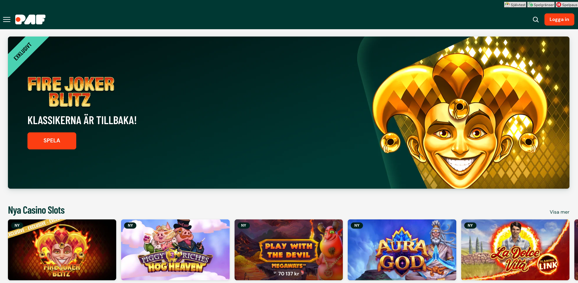 Paf casino