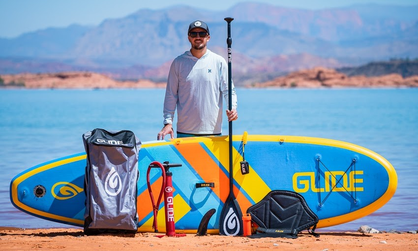 inflatable paddle board with accessories