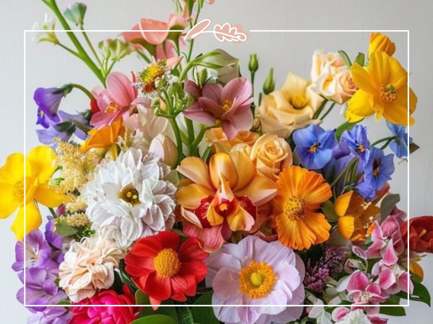 Colourful spring bouquet in yellow, peach and purple – Where Can I Get Flowers? blog by Fabulous Flowers and Gifts.