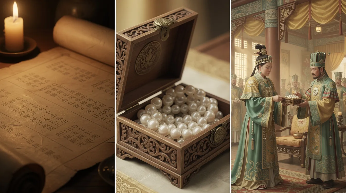 This image showcases the three birthstones for June: pearl, alexandrite, and moonstone, each representing unique qualities and historical significance. The traditional June birthstone, pearl, is depicted alongside moonstone jewelry, highlighting their beauty and the cultural importance of these ancient gemstones.