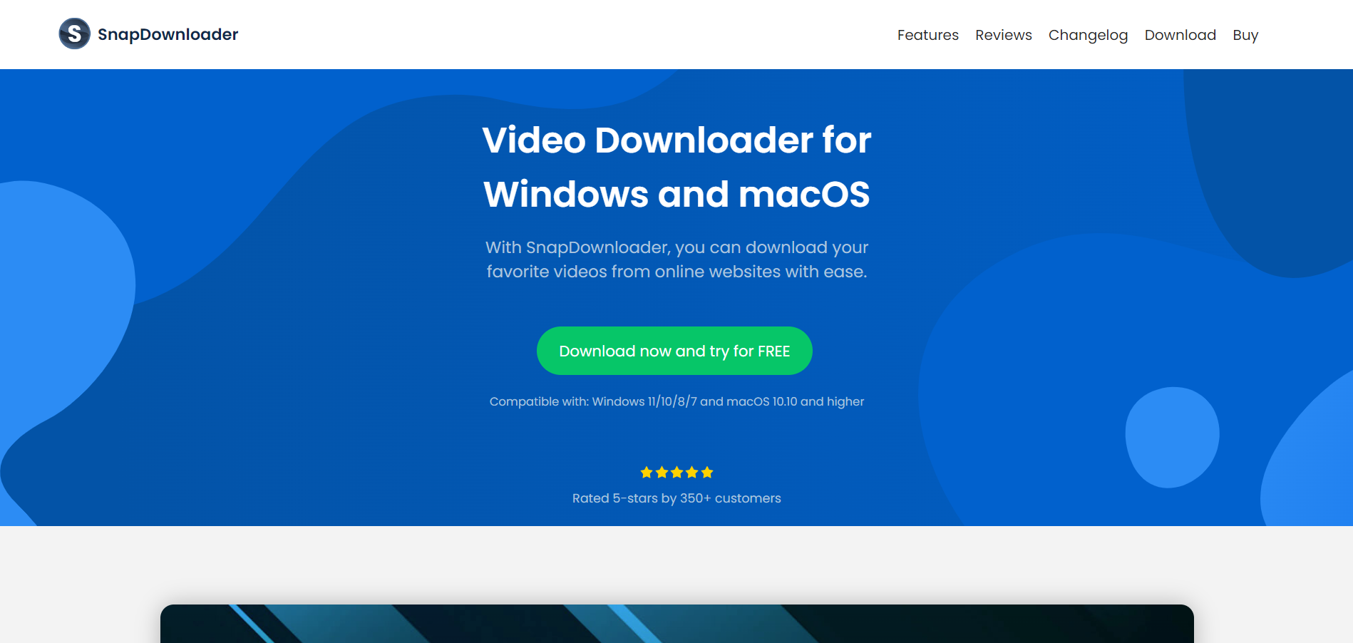 Snapdownloader main page
