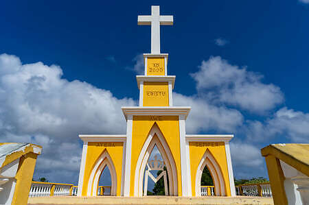 Cross at view point Seru Largu, Bonaire