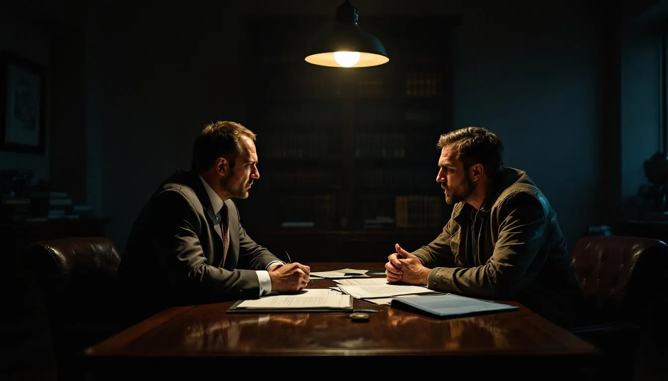 A blurred image of a tailored legal strategy session between a defense attorney and a client in Pueblo, Colorado.