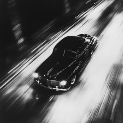 Car speeding away after a hit and run in Virginia