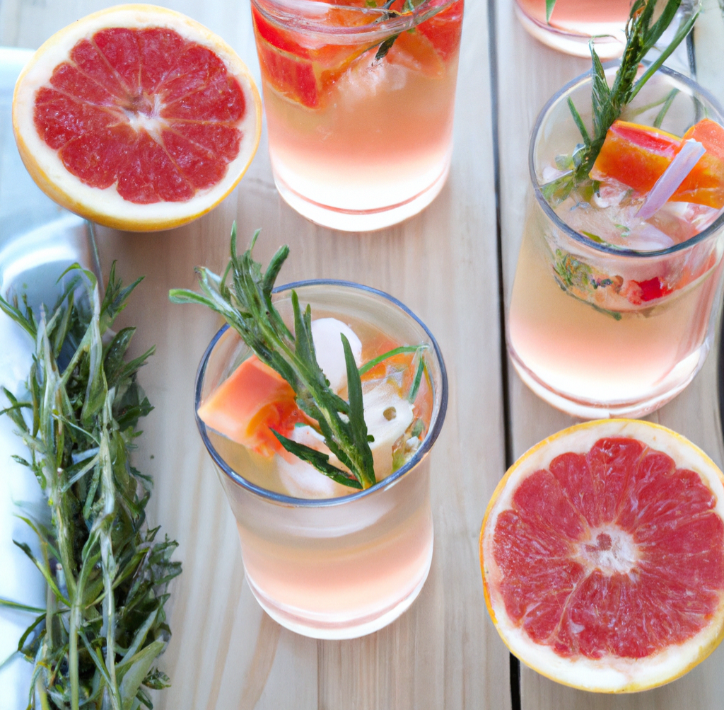 Grapefruit and Rosemary Spritz, 