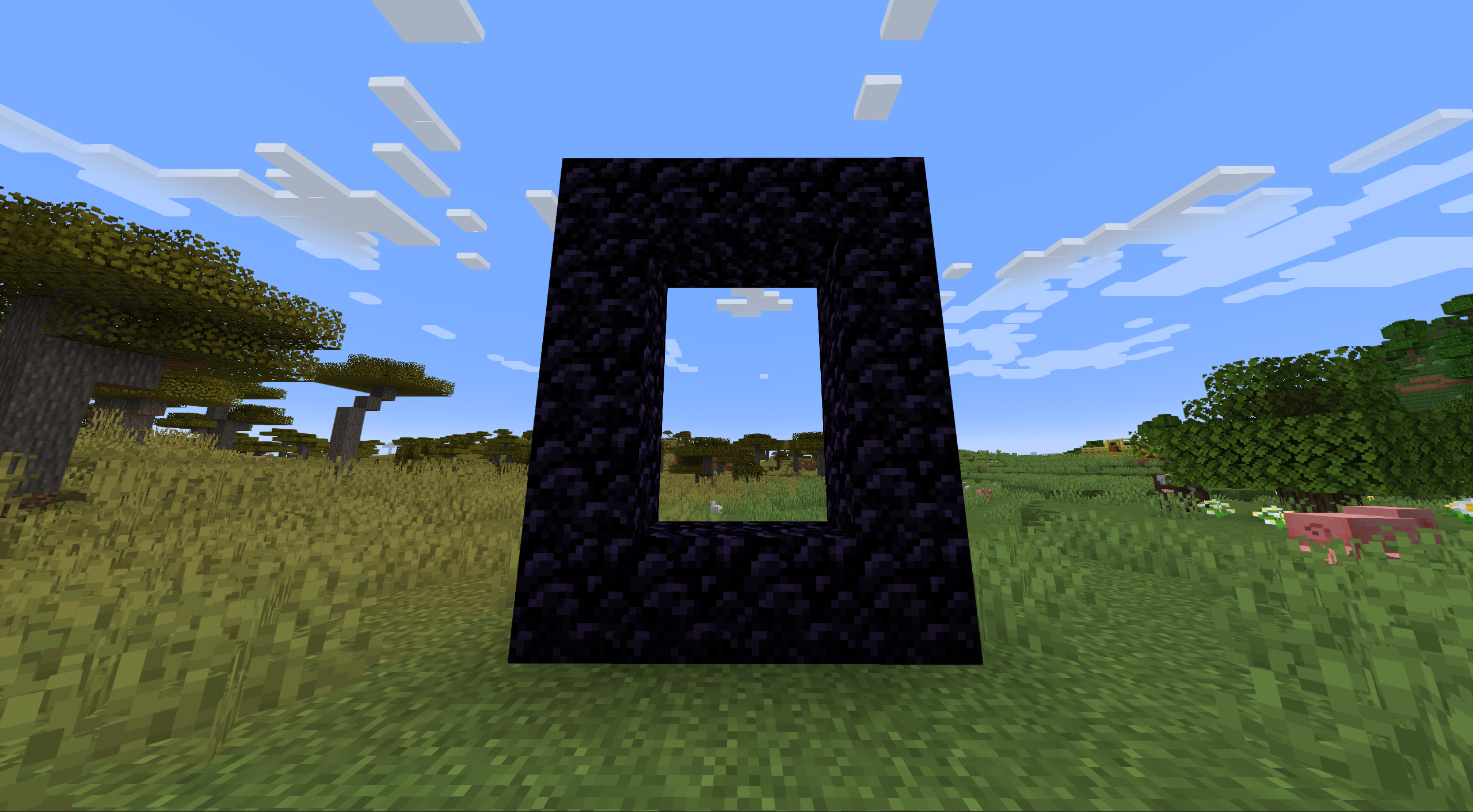 If you're running low on Obsidian, you can cut the corners of your portal frames.