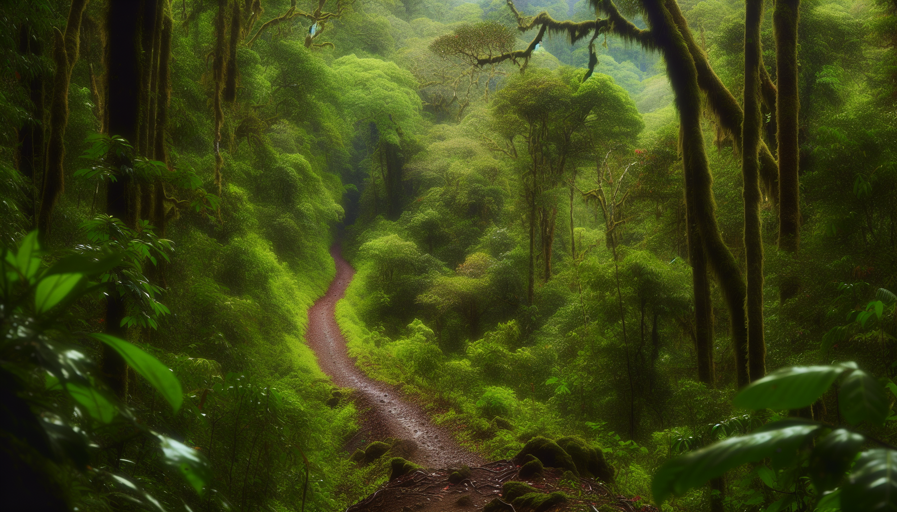 Hiking trail in Corcovado National Park