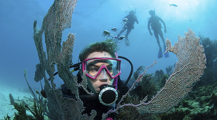 A scuba diver.