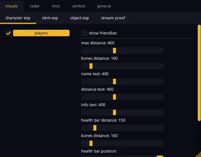 PUBG Wallhack example