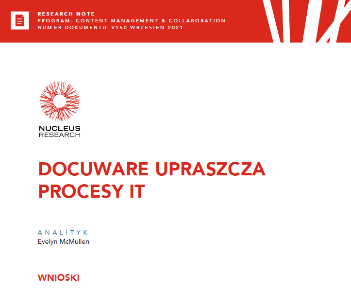 Digitalizacja dokumentów - DocuWare upraszczad procesy IT