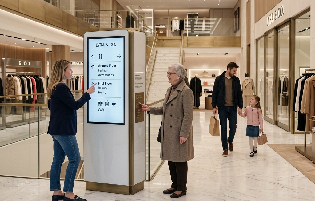 .directional and informational signage
