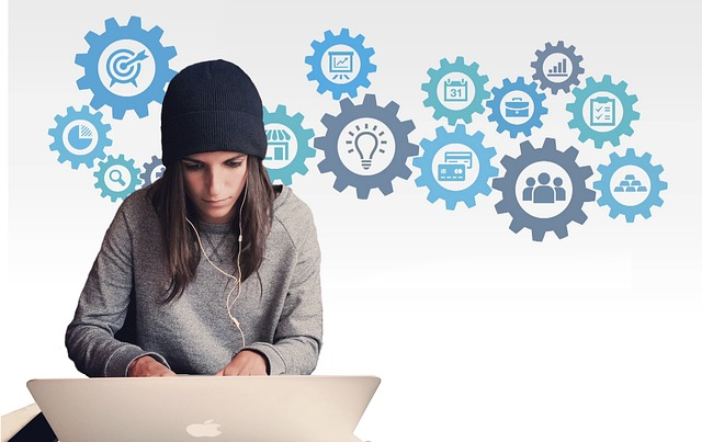 woman, creative entrepreneurship, computer