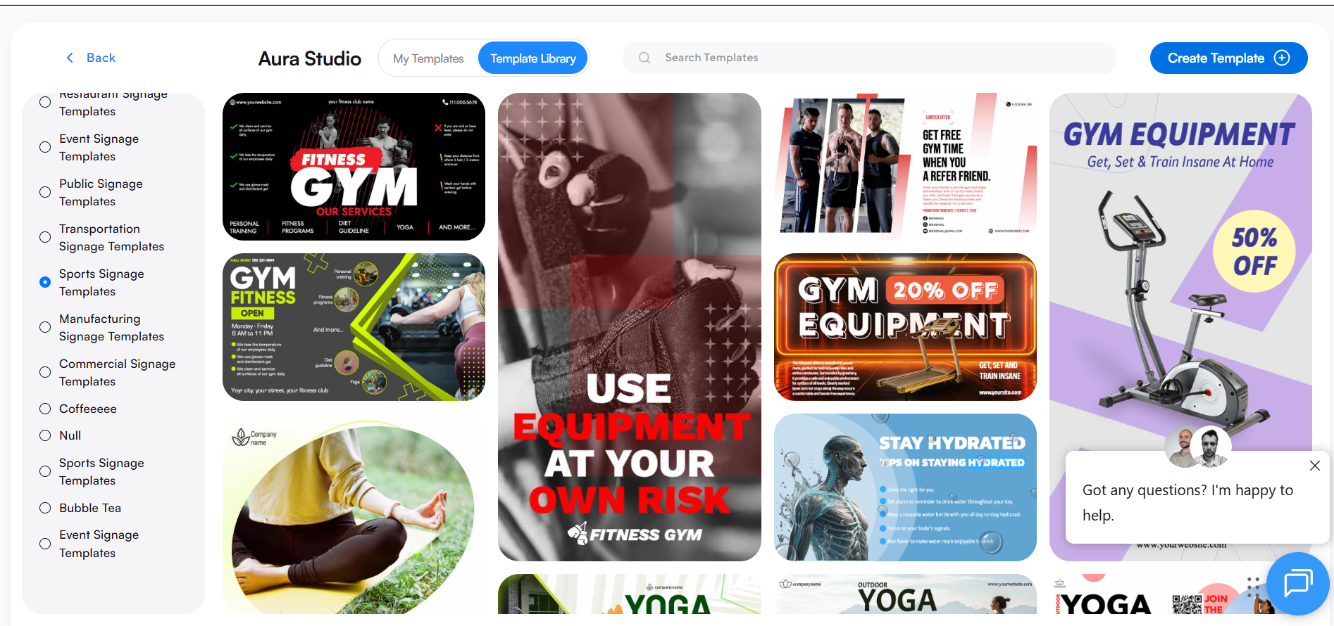 templates and apps                                                           
