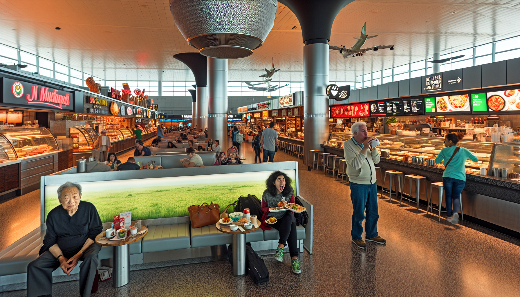 Diverse dining options at JFK Terminal 1