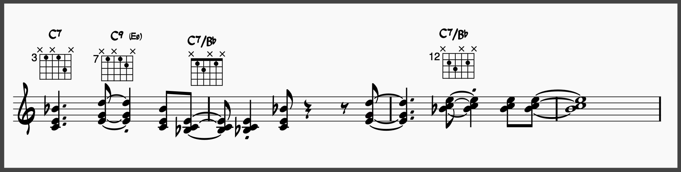 Ultimate Jazz Comping 101: Learn To Comp Like A Jazz Pro 32 Chord etude using shell voicings