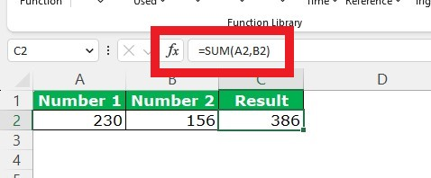 Correct the misspelled formula in the formula bar to remove the "#NAME?" Error.