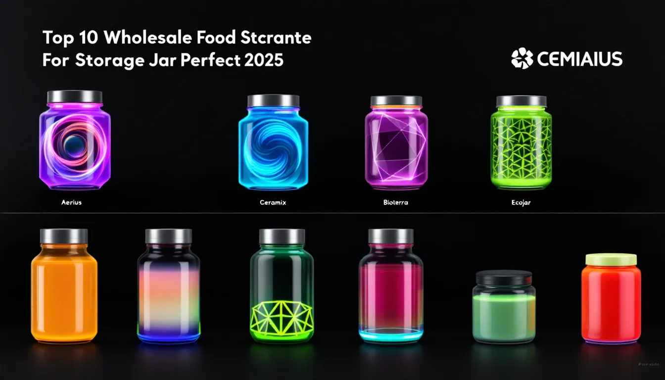 ALELECT Mostrar diseños personalizables, que representan a los 10 principales fabricantes de jarras de almacenamiento de alimentos mayoristas en 2025. 