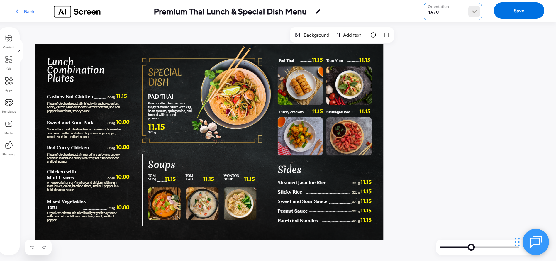How to Use a TV as a Menu Board? 21 preview and optimize for screen display