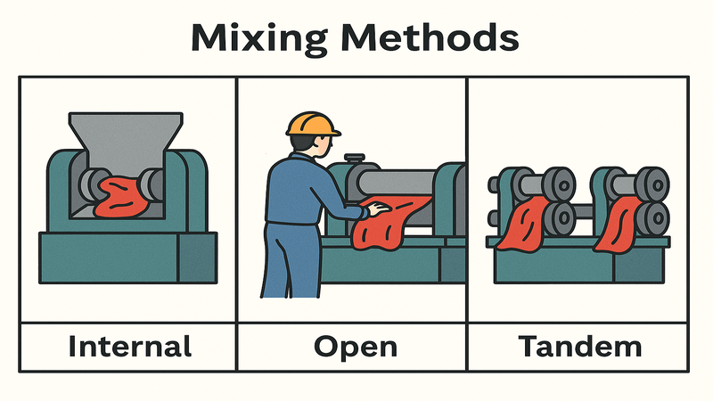 Three common mixing methods in rubber compounding