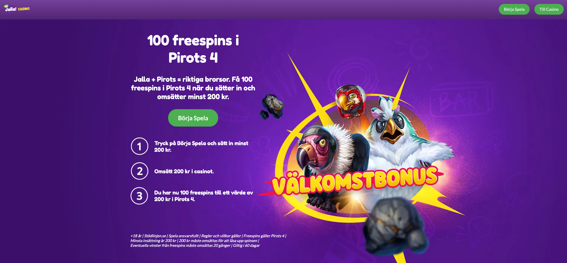 Jalla casino bonus