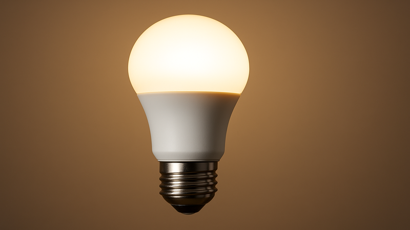 Bulb offering warm glow for cozy and aesthetic vibes