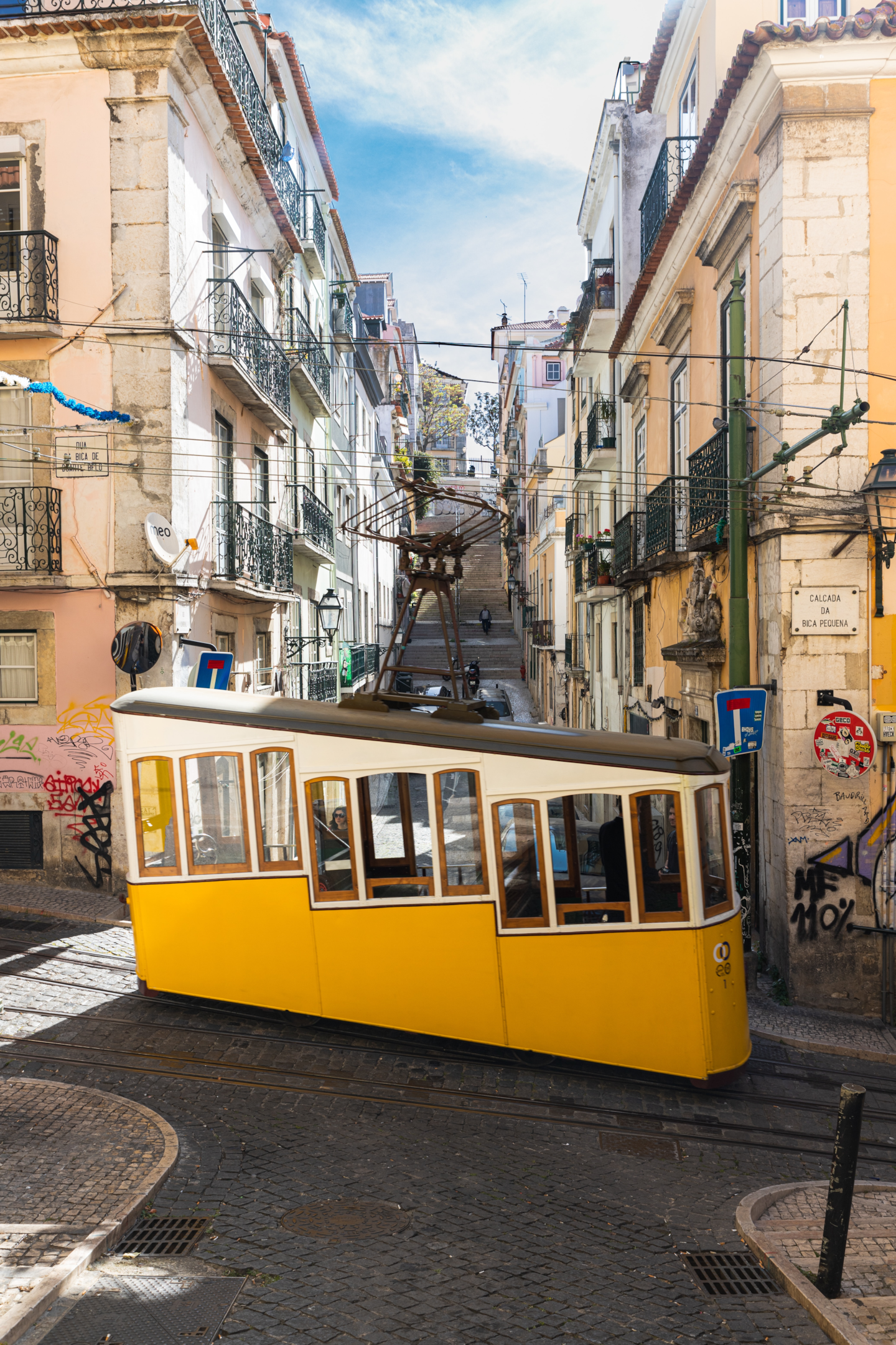 Tram in Lisbon, Portugal