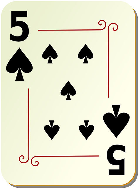 spades, five, 5